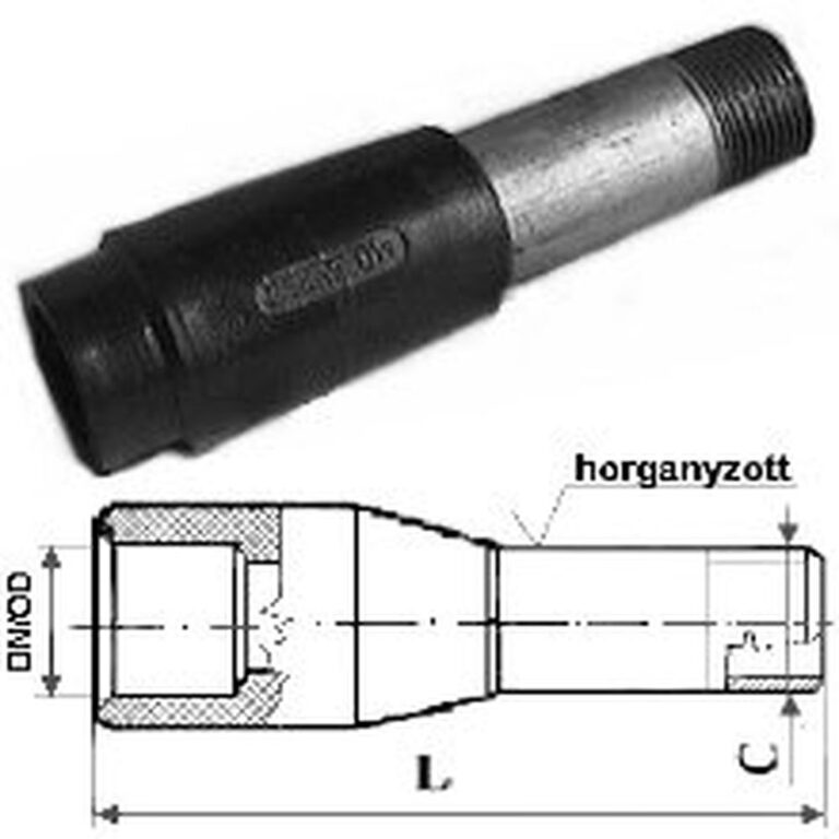 Tokos PE-horganyzott acél összekötők vízre (PE100)